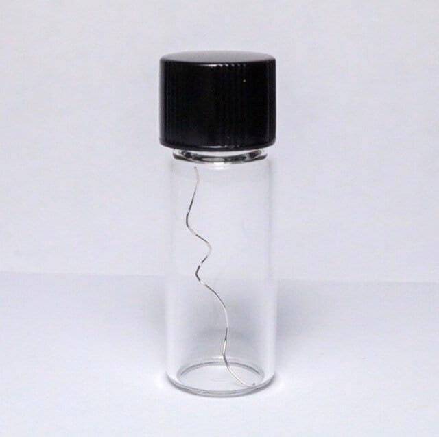 Platinum metal 99.95% pure element 78 pt chemistry sample