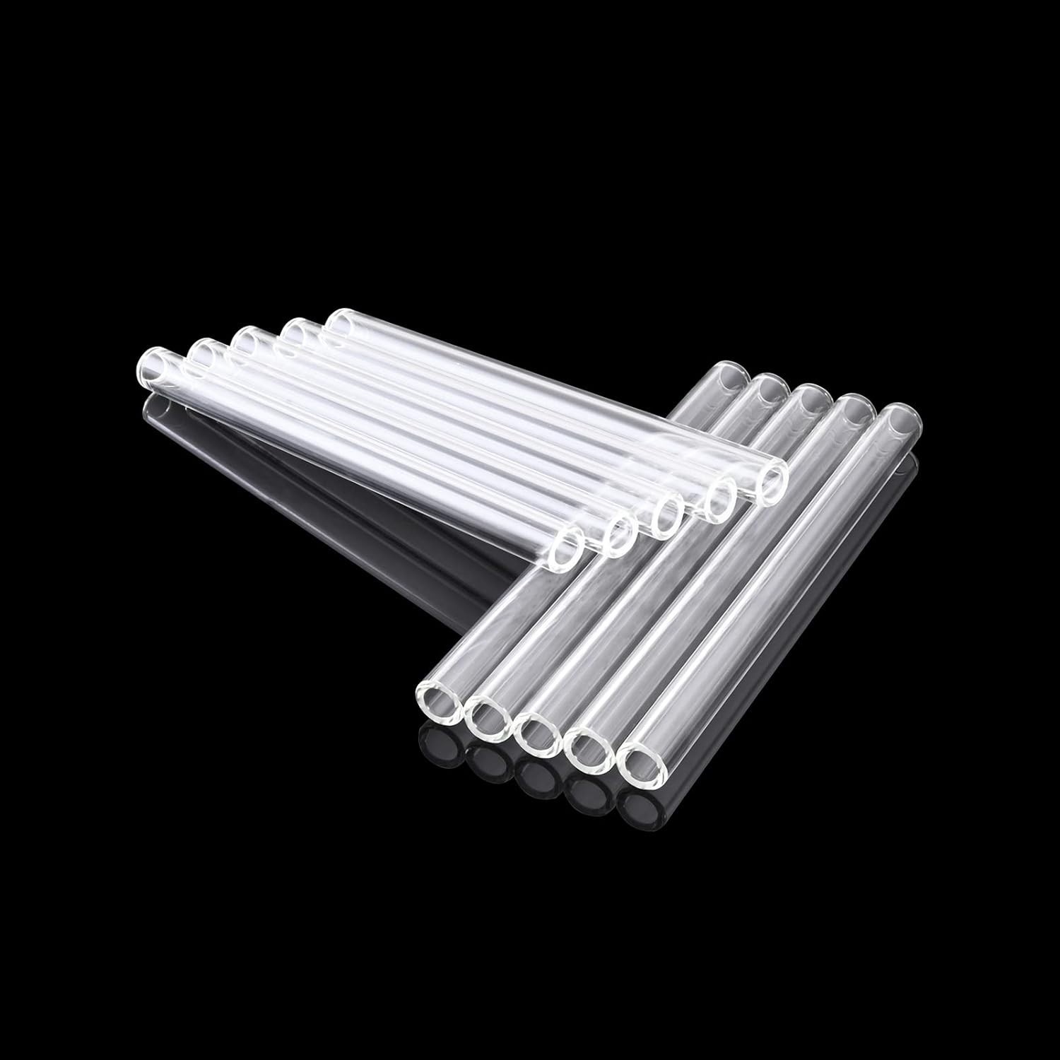 Versatile 6-Inch Glass Tubes – Set of 10 Borosilicate Tubes for Crafts & Labs