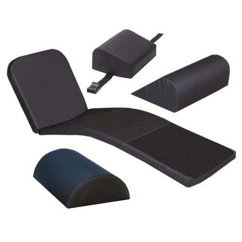 MediPosture ICORE Dental Chair Four-Piece Overlay System, Black, Single System.