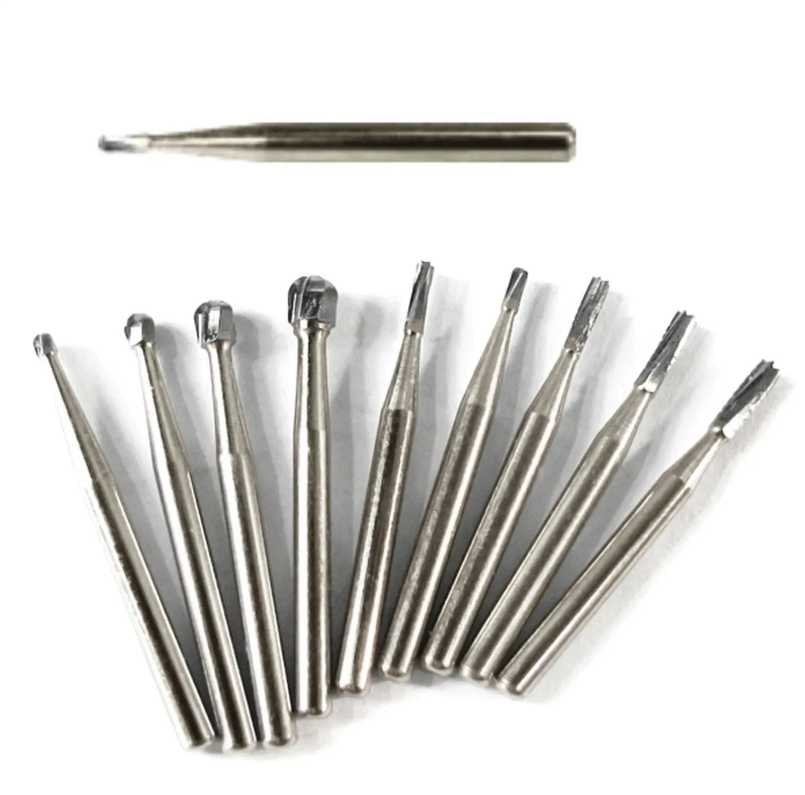 Dental Carbide Burs Drill FG 1/2/3/4/5/6/7/8 Tungsten Round High Speed Handpiece