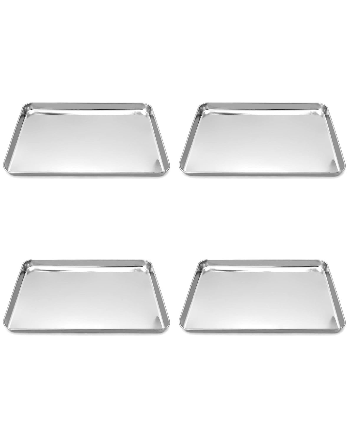 Surgical Tray Set, Lip Design, 15.75 x 11.81 inches, 4 Pack