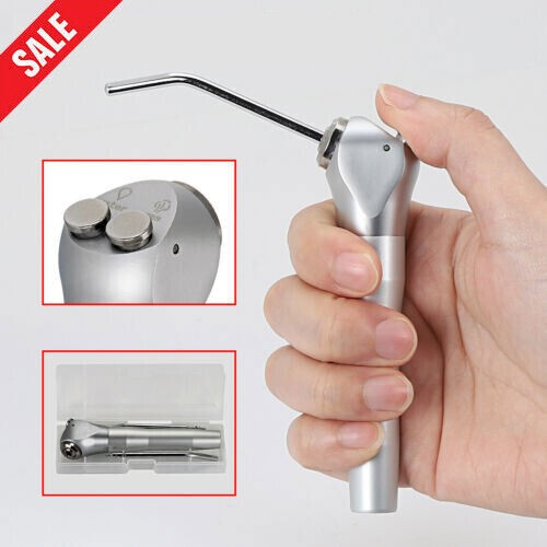 Dental 3-Way Air Water Spray Triple Syringe Handpiece with 2 Nozzles Tips Tubes