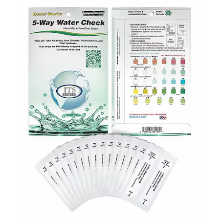 Industrial Test Systems 480115 Test Strips, 5 Kit Waterworks, Pk30