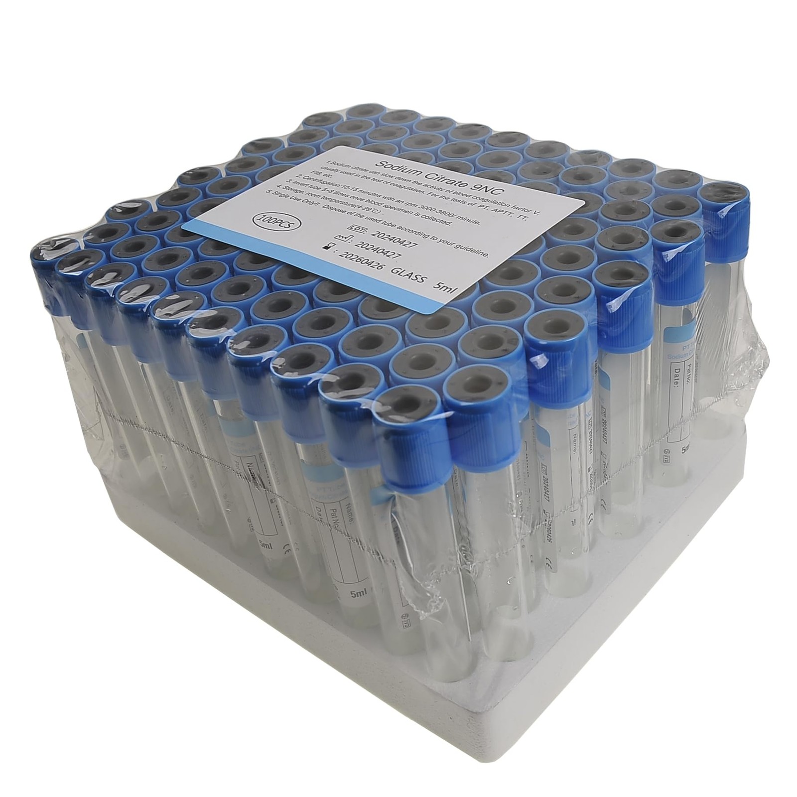 Pet Animals Lab Vacuum Collection Tubes Buffered Sodium Coagulation Collectin…