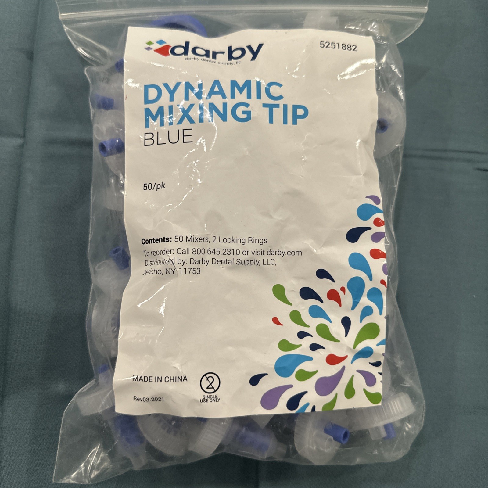 Darby Dental Aquasil Blue Dynamic Mixing Tips 150 – 3 BAGS!
