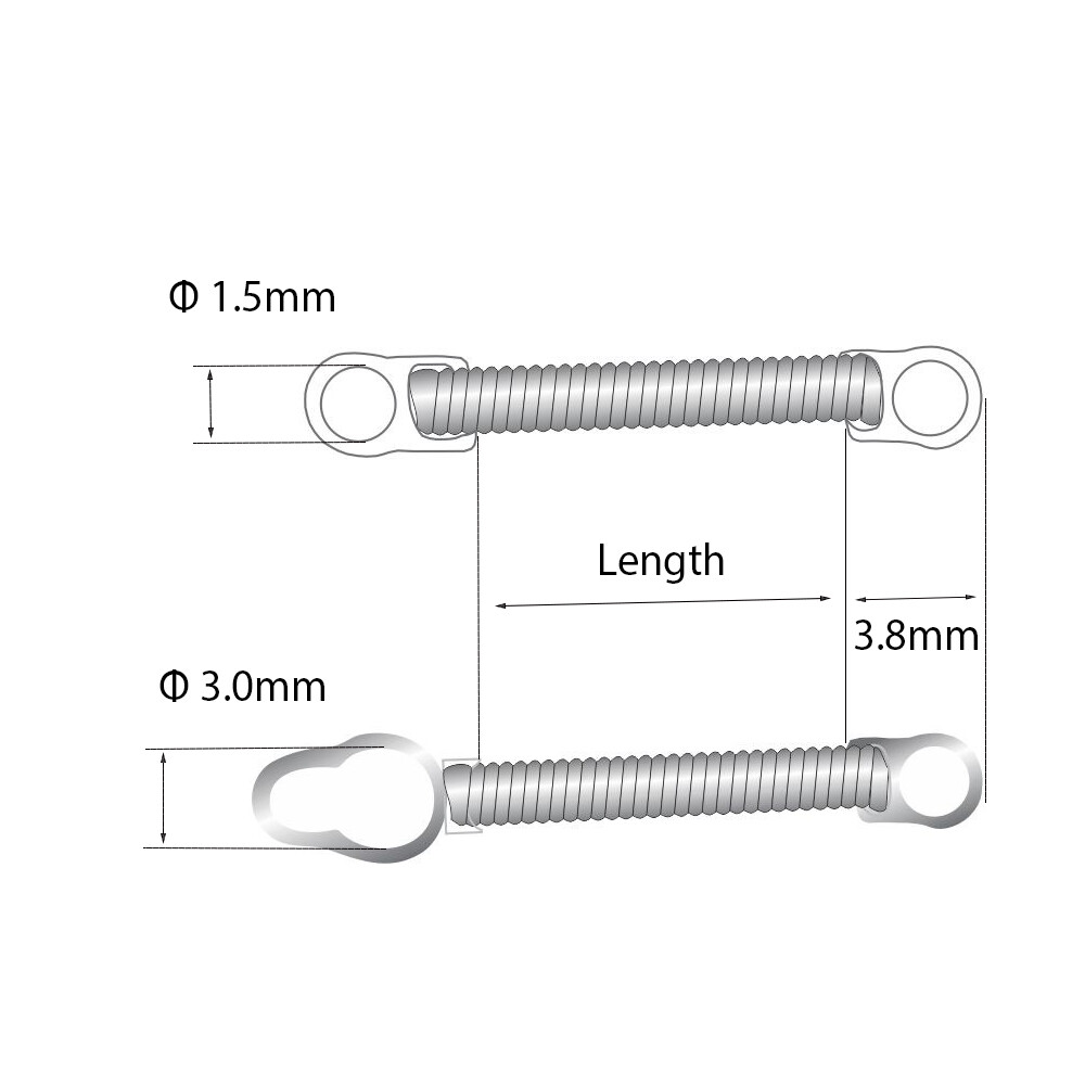J&J Ortho Dental Orthodontic NiTi TAD Standard Closed Coil Spring Optional Size