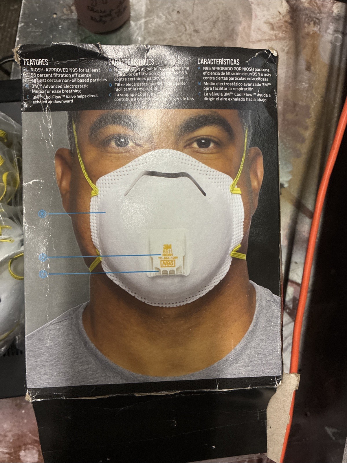 3M 8511 N95 Particulate Respirator Face Mask Pack Of 10