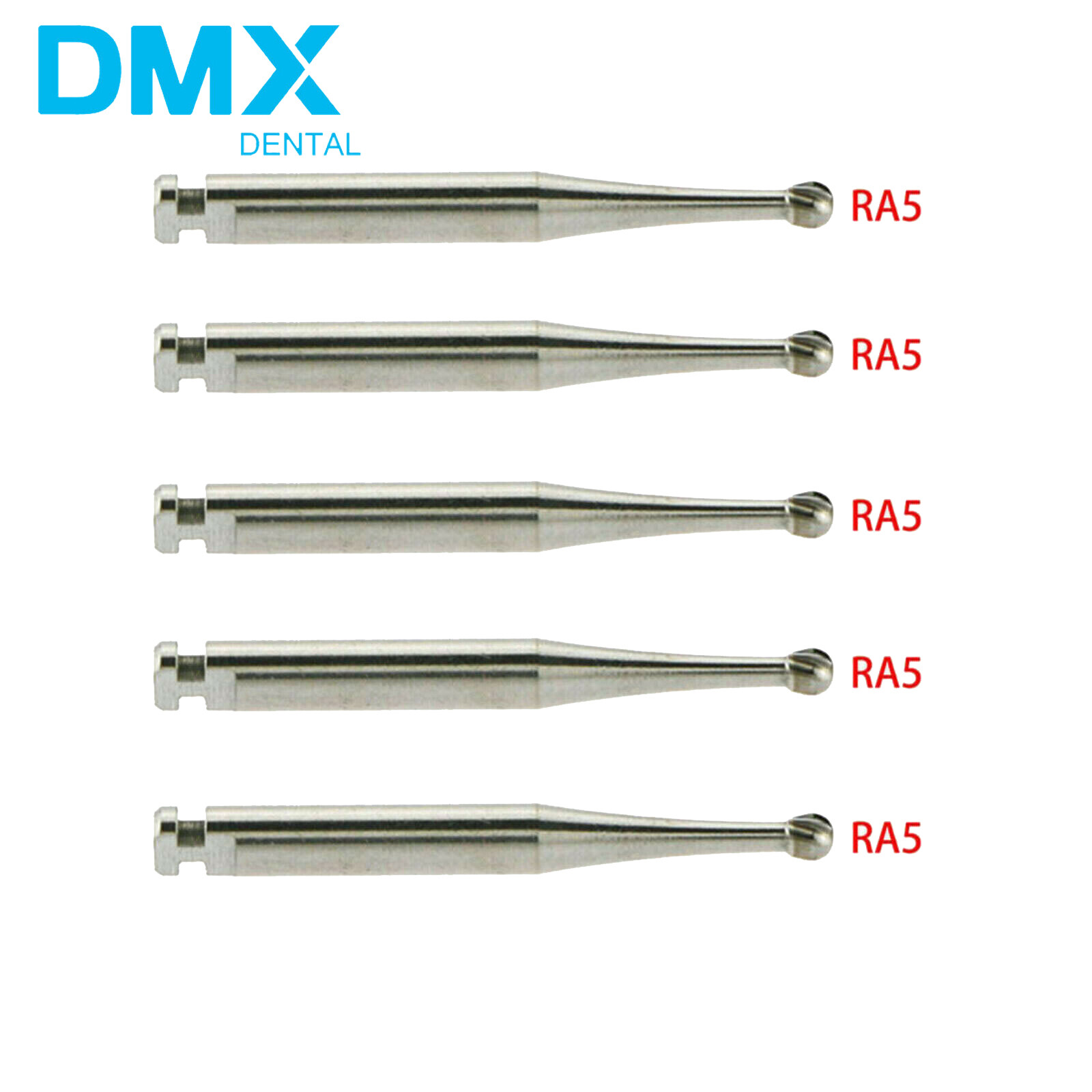 Dental Round Latch Carbide Bur RA 1 2 3 4 5 6 7 8 Midwest For Slow Low Speed