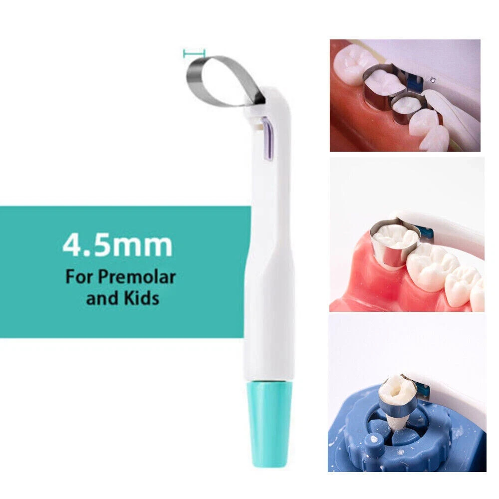 10Pcs Dental Metal Matrix Band Premolar/Molar Matrices Clamp 4.5/6mm Restoration