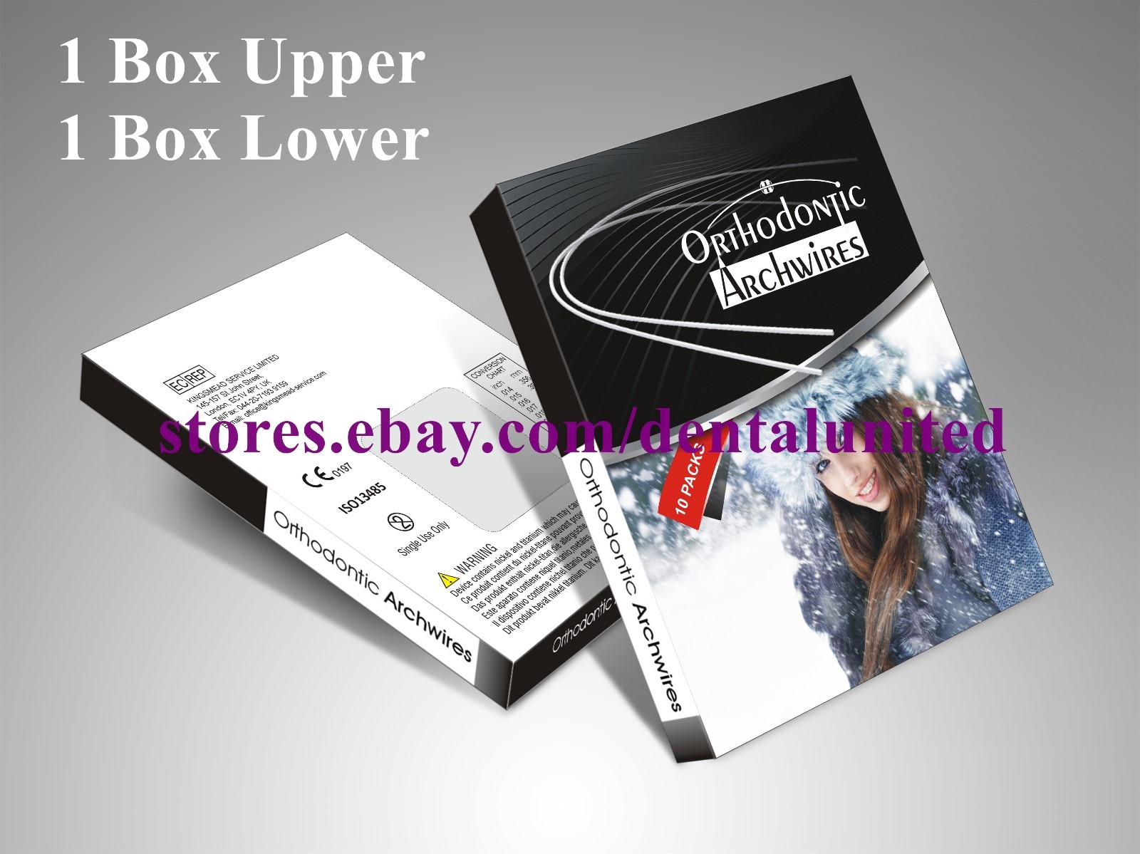 2 Boxes 0.016″ Upper&Lower Dental Orthodontic Niti Super Elastic Round Archwires