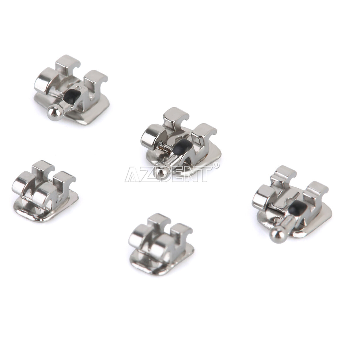 20X AZDENT Mini Brackets de ortodoncia dental Brace Roth/MBT 022/018 Ganchos 345