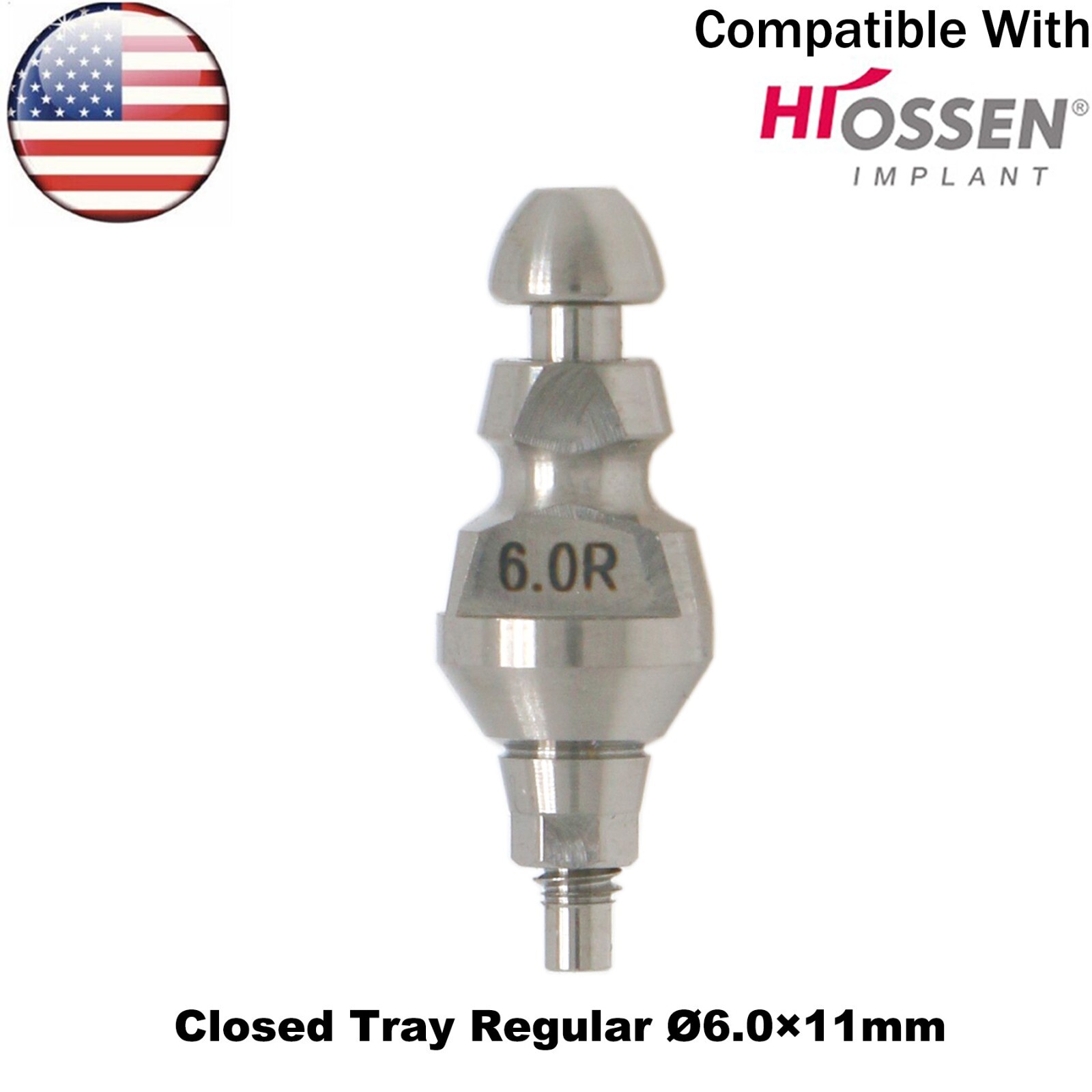 US Dental Impression Transfer Closed Coping Tray Alloy Fits Osstem Hiossen M/R