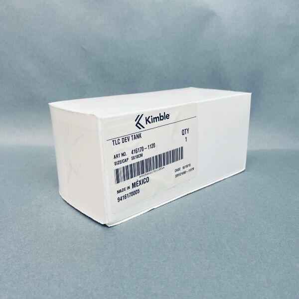 Kimble TLC Glass Dev Tank with Polyethylene Cap 5 x 10 cm.