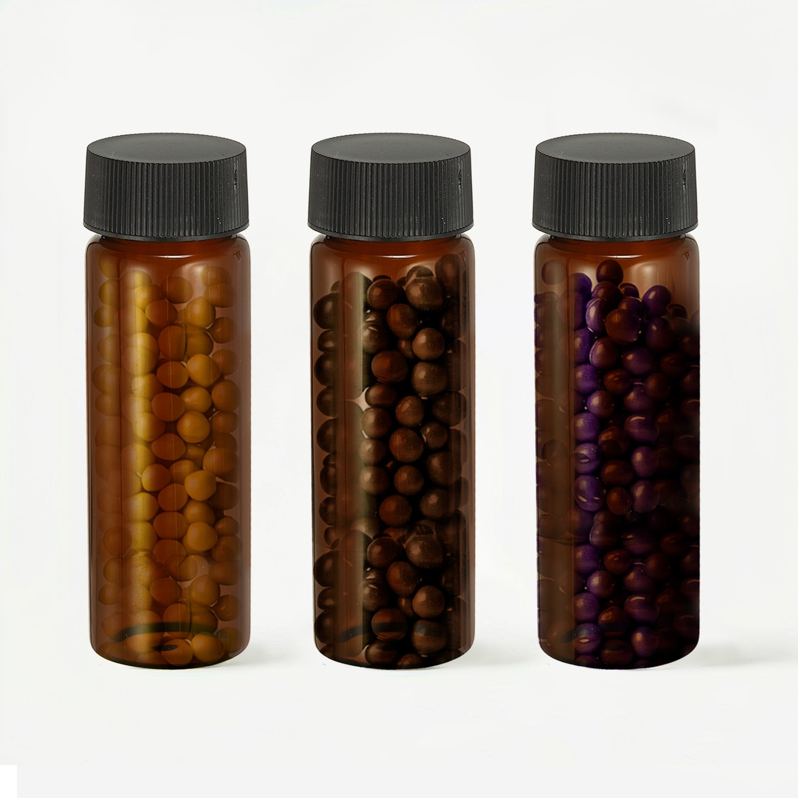 20 Pcs 30ml Leak-Proof Sample Vials with Label and Plastic Dropper(Clear Brown)