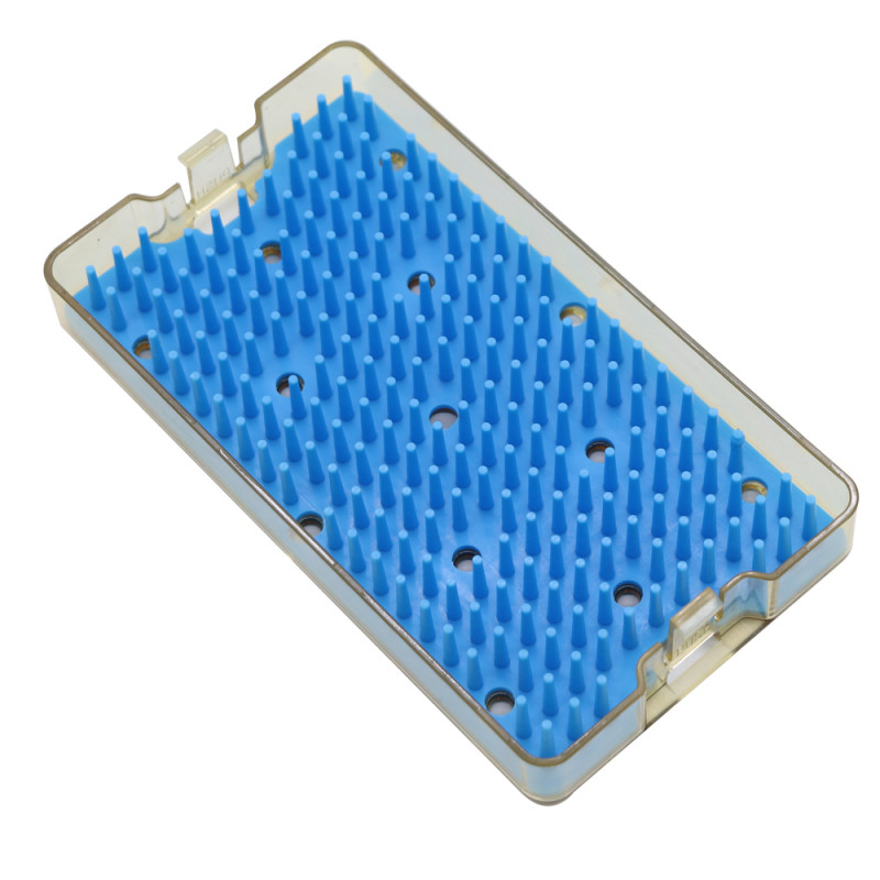 PPSU sterilization tray case sterilising w/ silicone mat surgical instrument