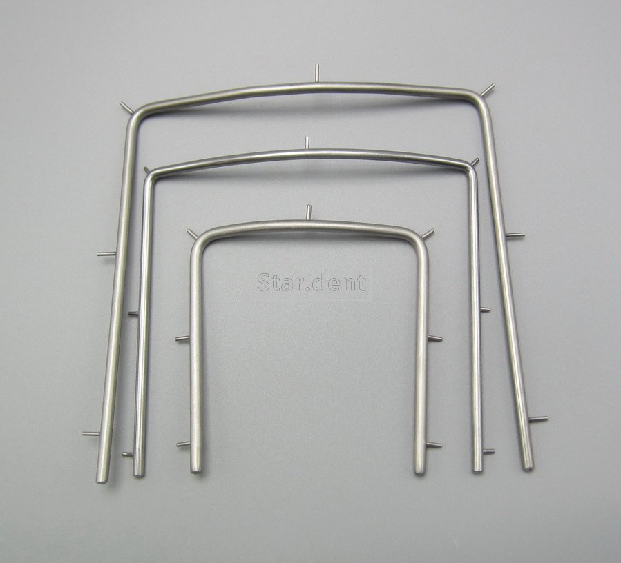 Dental Rubber Dam Sheet Frames Hager Light X-Ray Film Bracket Plastic Steel SML