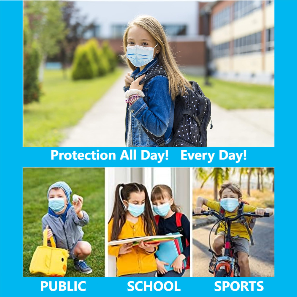 50PCS Kids Disposable Face Masks Small Face Masks For Children