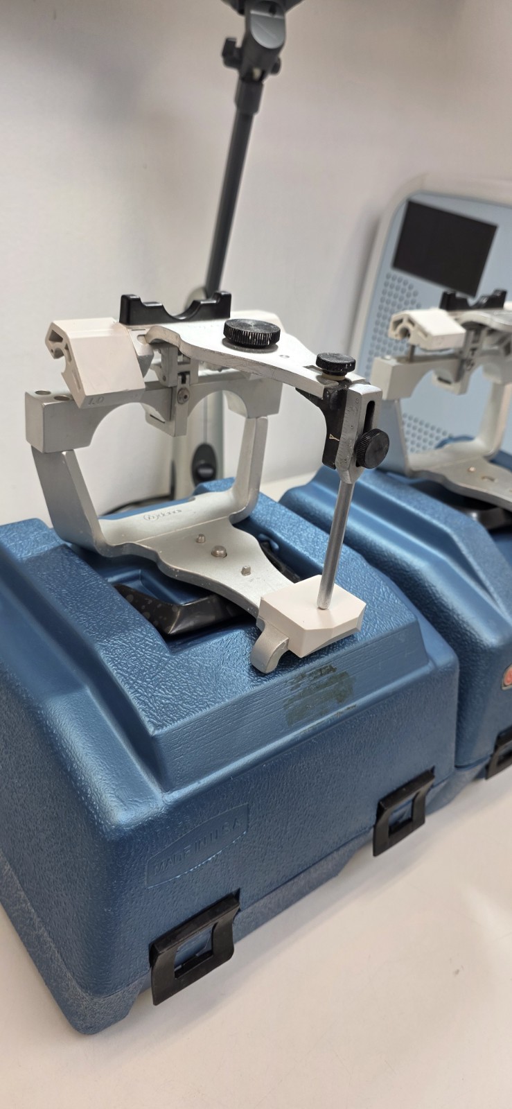 2 Denar Dental Articulator System w/ Case Semi Adjustable Lab Equipment Made in