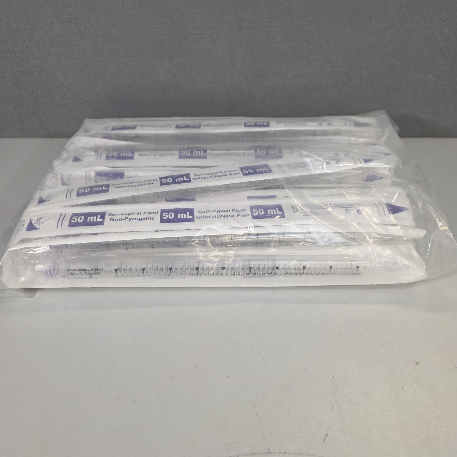 50ml Pipet 30 Pack Lab Safety Individually Wrapped NIP