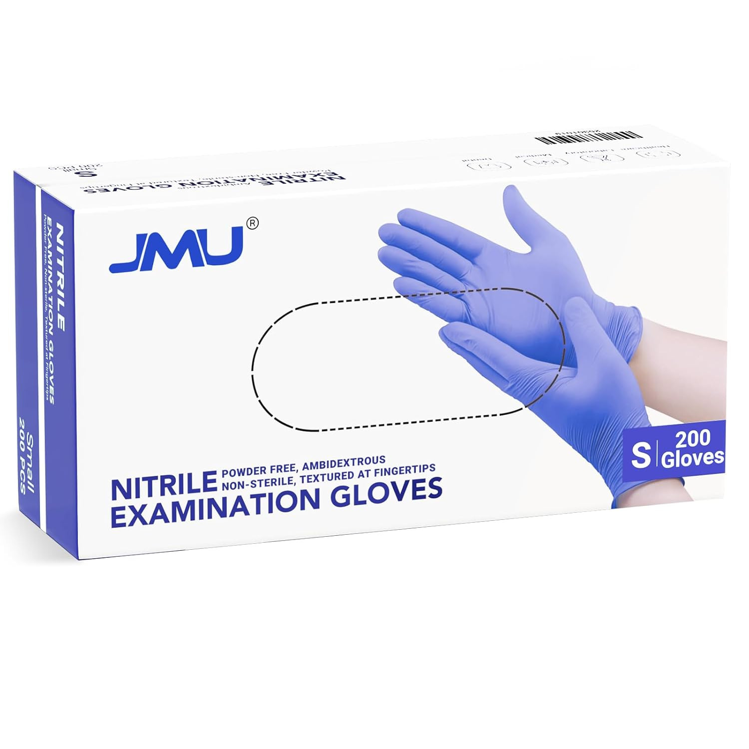 200 Count Nitrile Exam Gloves Small, Cooking, 3.5 Mil