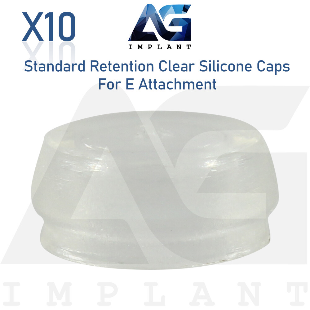 10 Standard Regular Silicone Caps For E Attachment Dental Overdenture