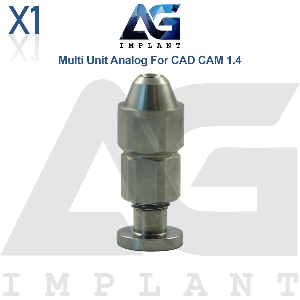 GDT CAD/CAM Multi Unit 1.4mm System Analog 3D Stainless Steel Replica Lab