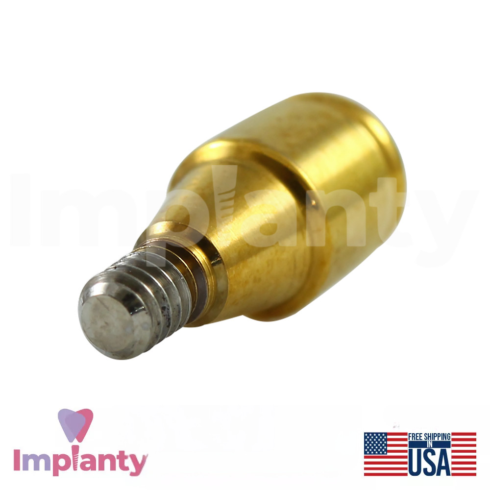 5x Dental Straight Lock Attachment Standard Silicone Set Conical Hex RP 2.65mm