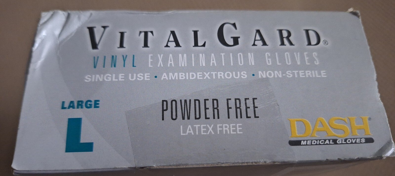 Dash Vital Gard 100L Multi-Use Clear Vinyl Examination Gloves Powder/Latex Free