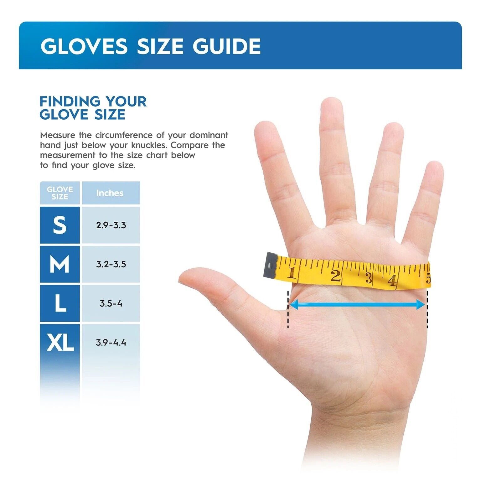 Kingfa Blue Nitrile Medical Gloves FDA Powder &Latex Free Disposable 3 mil