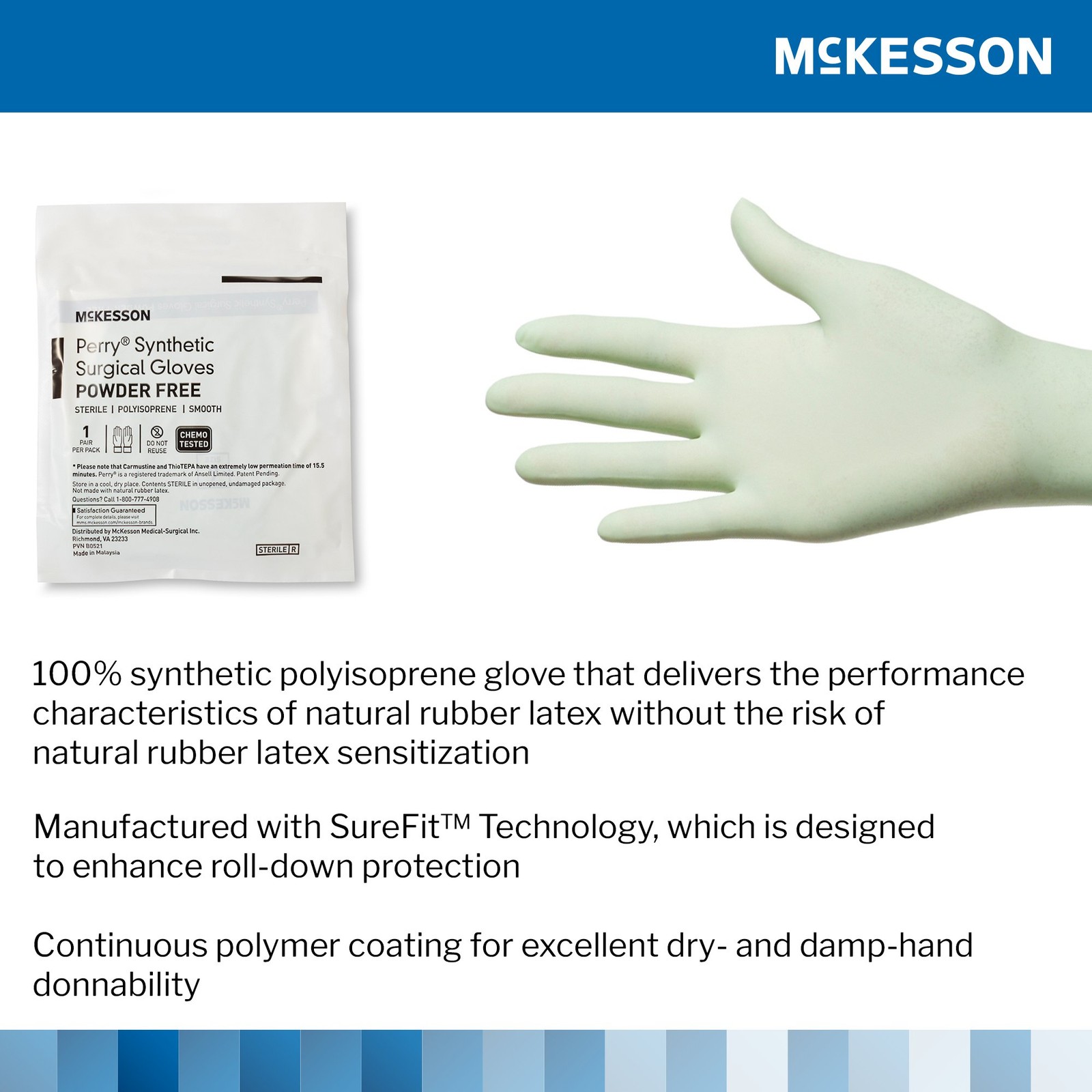 McKesson Polyisoprene Surgical Glove – 50 per Box