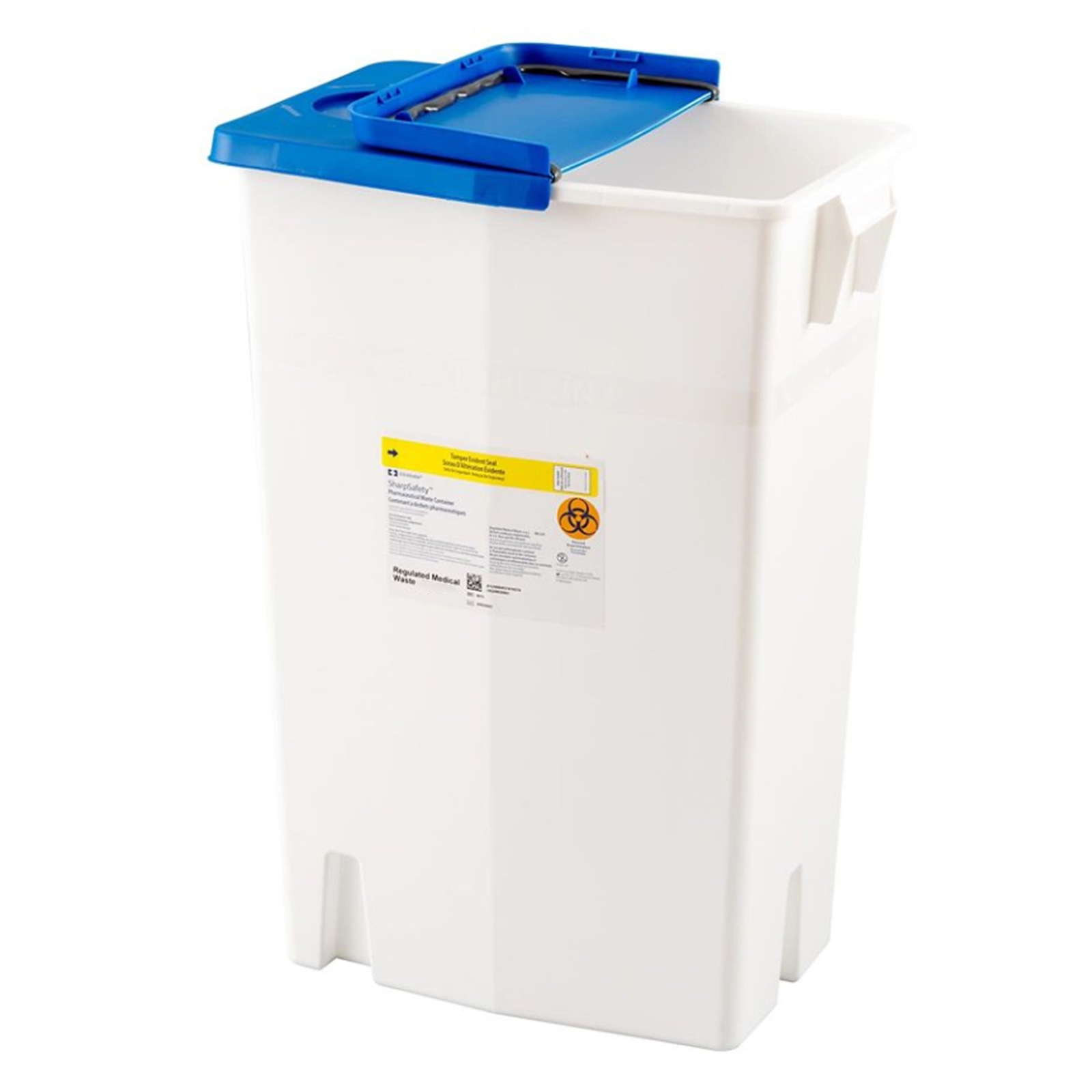 PharmaSafety Pharmaceutical Waste Container 18 gal. Vertical Entry Case of 5