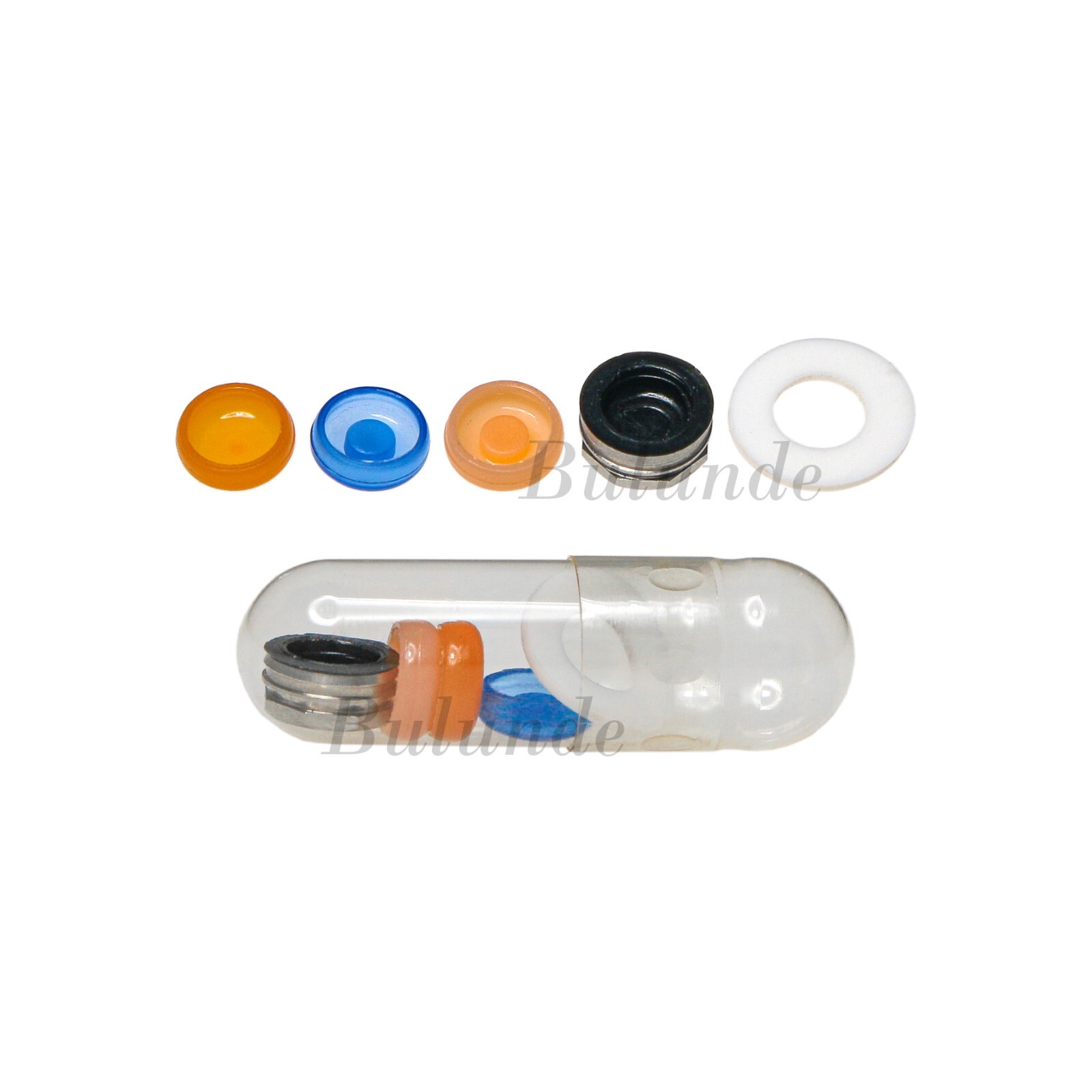 Den-tium Locator Implant Abutment Set – AH 3/4/5mm, PEEK Caps, 4.0mm Dia