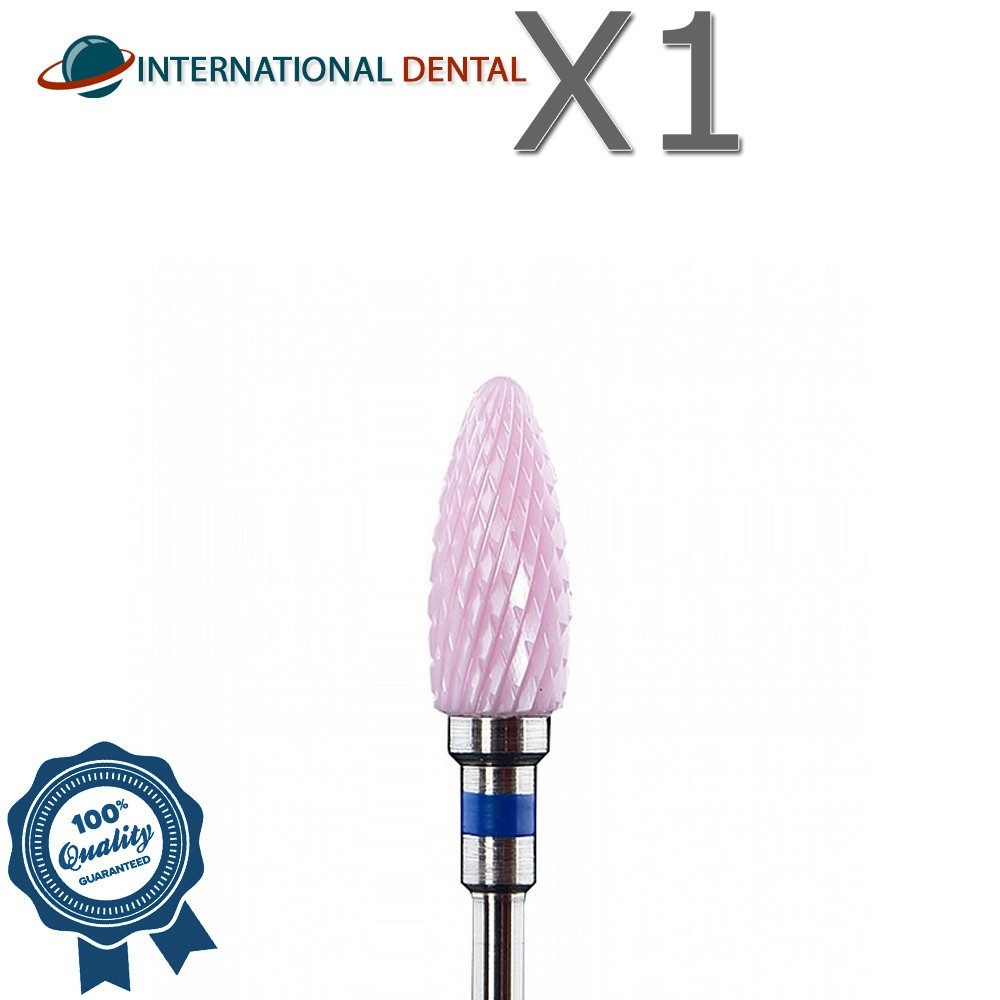 Dental Laboratory Zirconia Pink Bur Ø6.0mm 6420501 Standard Grit Cross Cut Tool