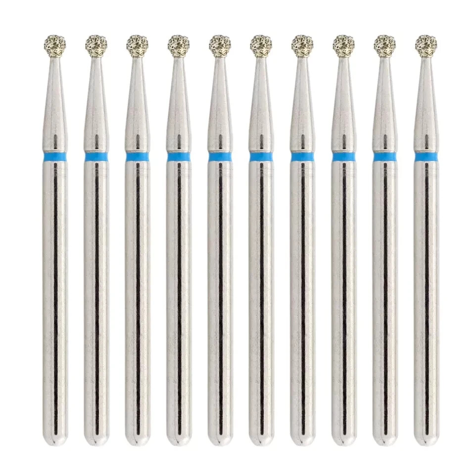 Dental Diamond Burs FG Long Round Ball 801/023C 801L/018M Coarse Grit High Speed