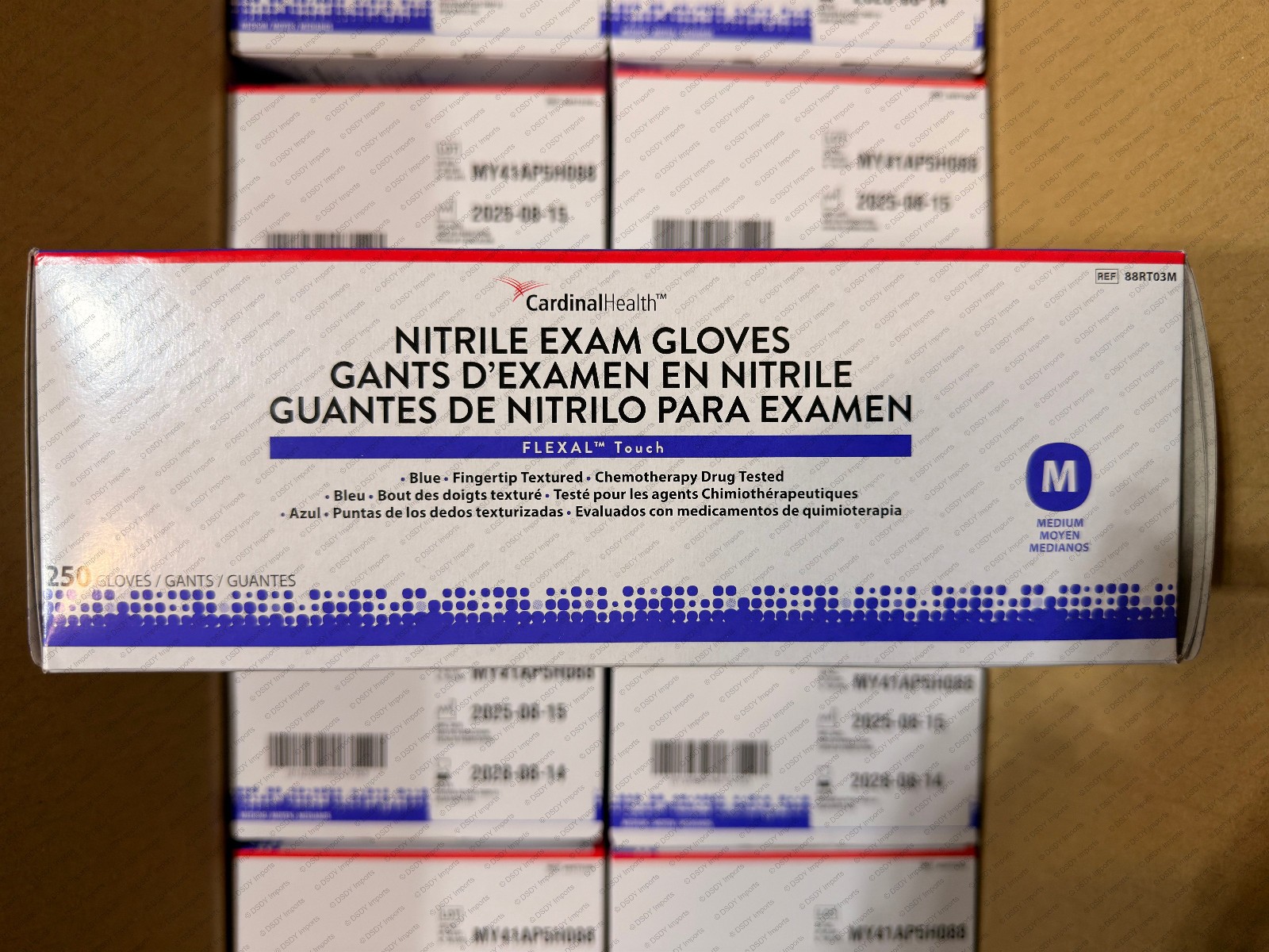 2500 MEDIUM HALYARD NITRILE STERLING SG EXAM GLOVES (1xCASE) powder & latex free