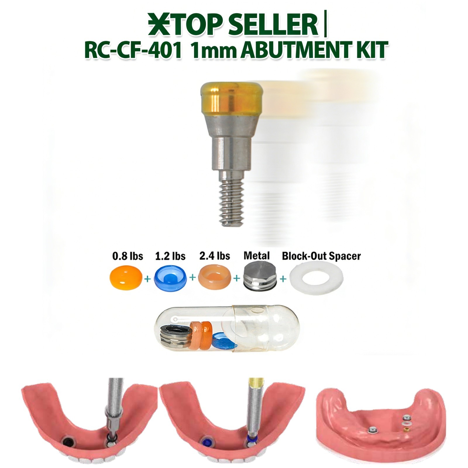Bone Level Positioner Locator Abutment Covered Attachment Accessories Straumann