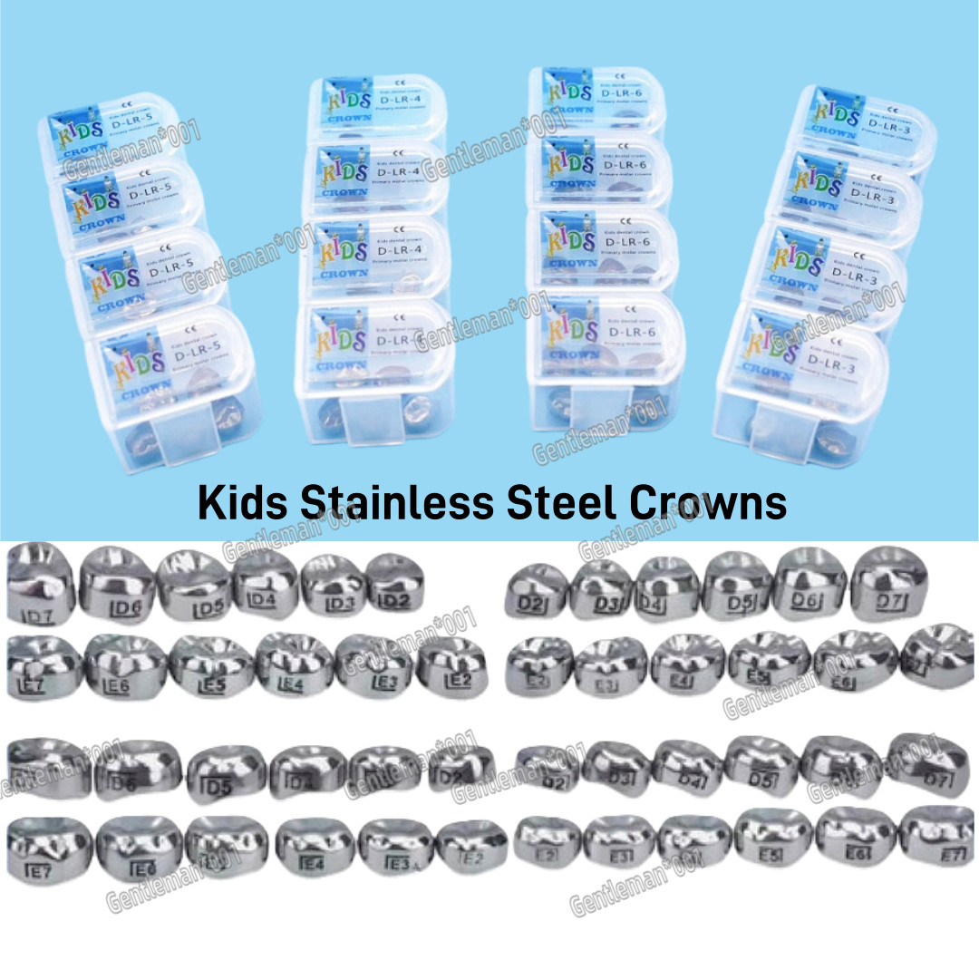5Pcs Dental Kids Primary Molar Crown Teeth Upper Lowe Protect Crowns S.S 48Size