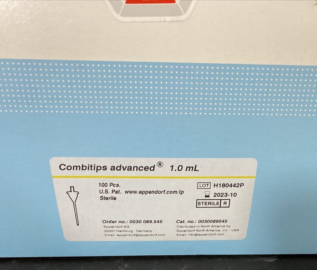 Eppendorf Pipette Tips Combitips Advanced 1 ml Box of 100 Tips