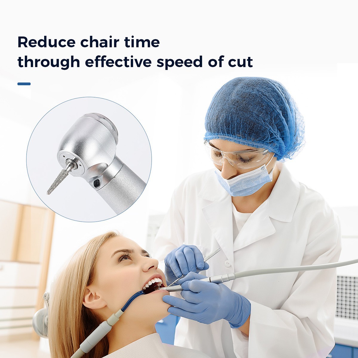 Dental FG RA Zirconia Diamond Bur Finishing Polishing Cutting Kit Endo Access