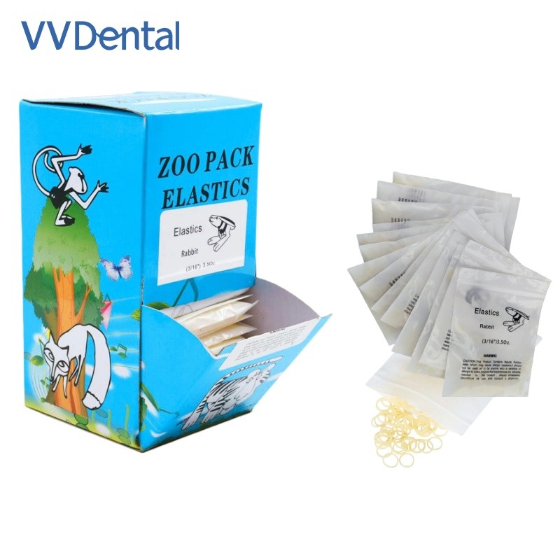 5000Pcs Dental Orthodontic Elastics Braces Rubber Bands 3.5/5.0/6.5OZ