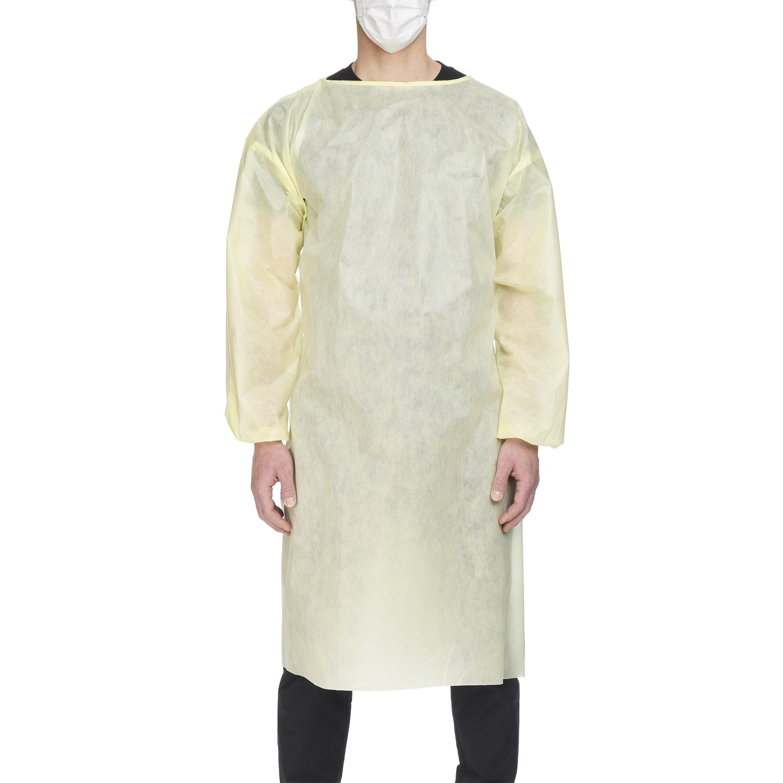 Precept Disposable SMS Protective Procedure Gown Yellow X-Large 100 per Case