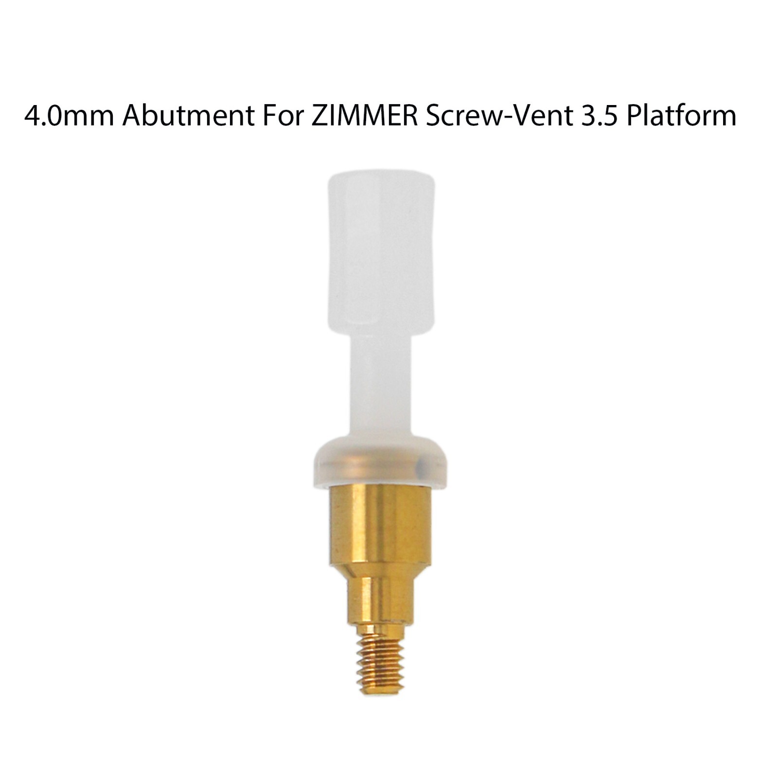 Locator Abutment Compatible Zimmer Tapered Screw-vent 3.5/4.5mm Mis Hex platform