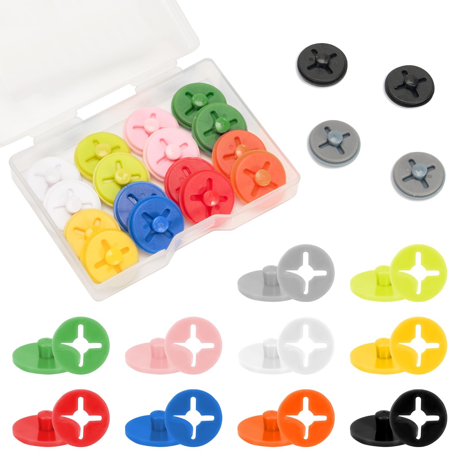 20 PCS Running Bib Clips Race Number Holders Marathon Triathlon Fasteners