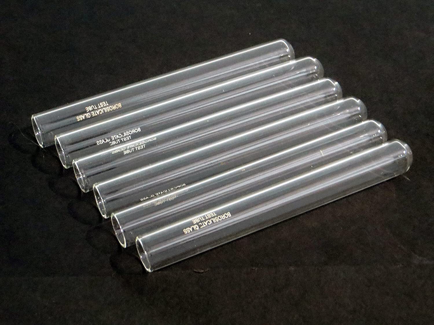 Glass Test Tubes Borosilicate with rim (15X 125mm) – Pack of 6 Autoclavable