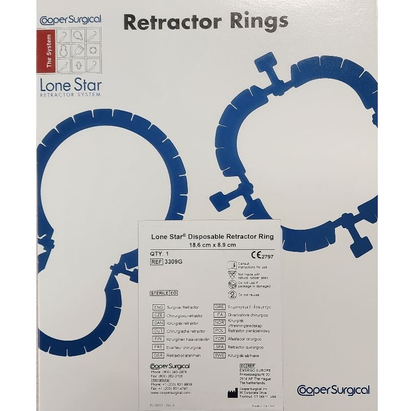 *1-Pack* Cooper Surgical Lone Star Retractor Ring System Sterile 3309G