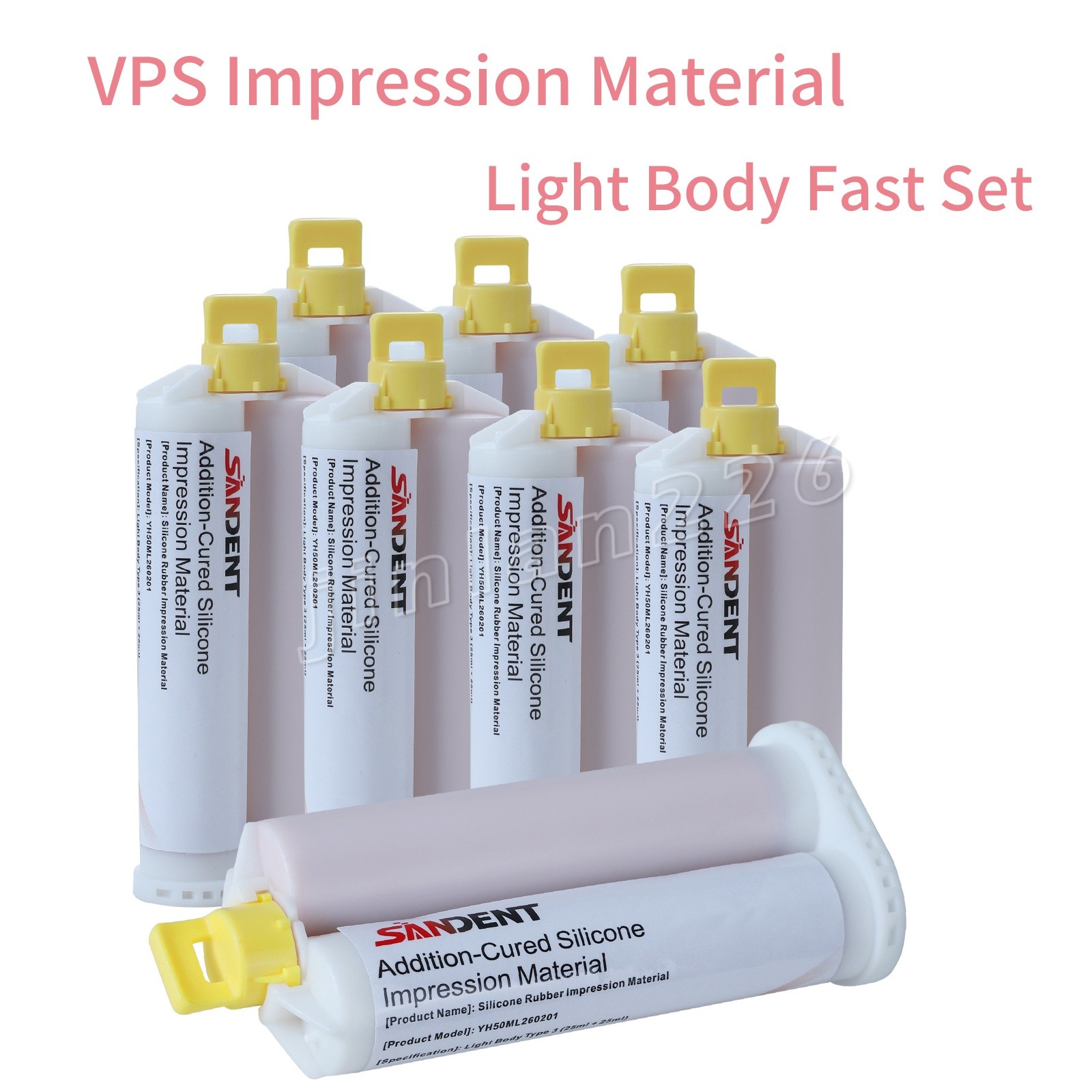 New Dental Impression Material Light Body Fast Rapid Set VPS 50 ml Cartridges