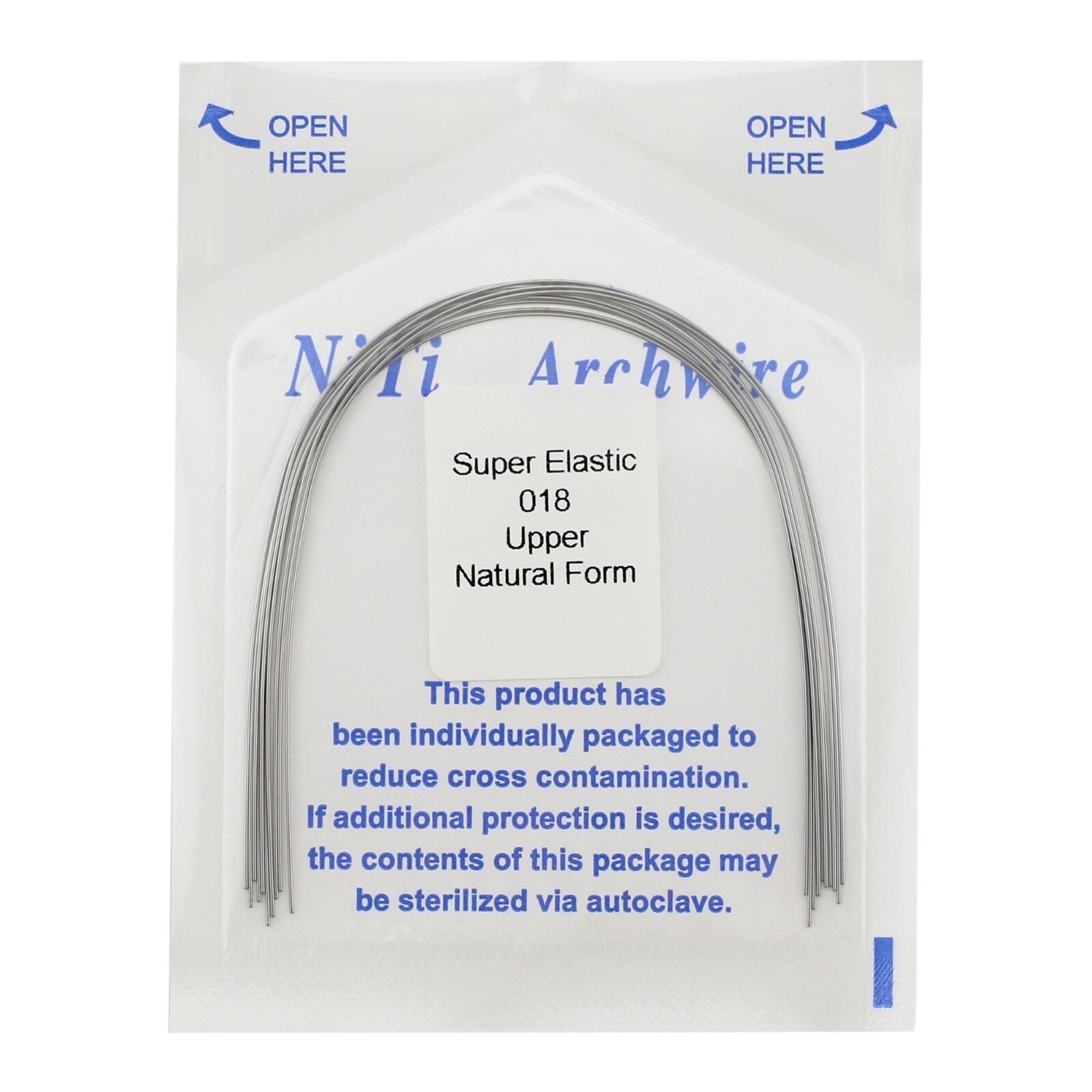 100pcs Orthodontic Arch Wires Niti Elastic Round Natural Arcos de Ortodoncia
