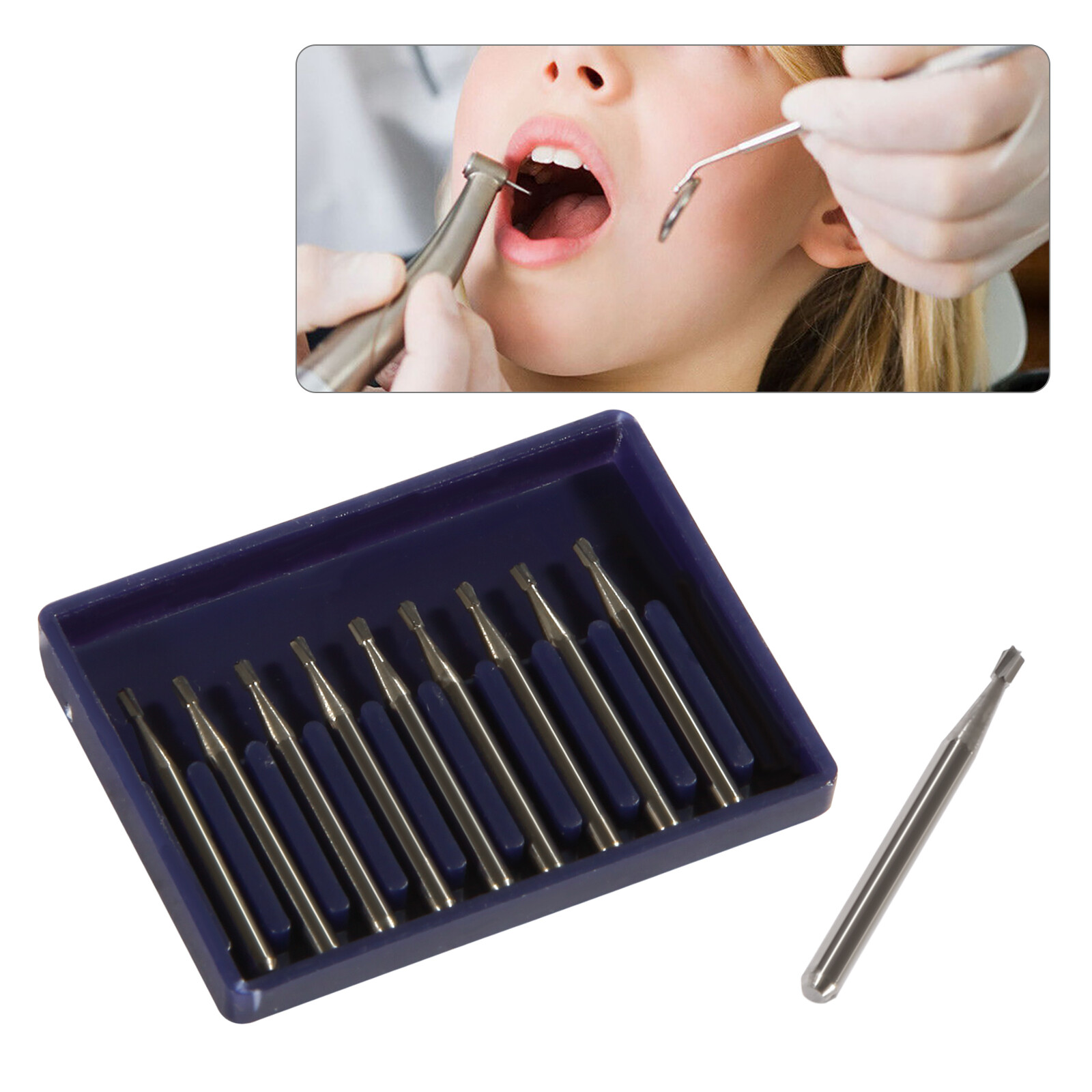 Dental Carbide Burs Pear-Shaped Type for High Speed Tungsten Steel Bur FG330 de