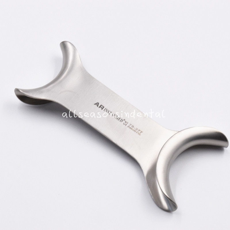 Stainless Steel Dental Ortho Mouth Opener Metal Double-Head Cheek Lip Retractor