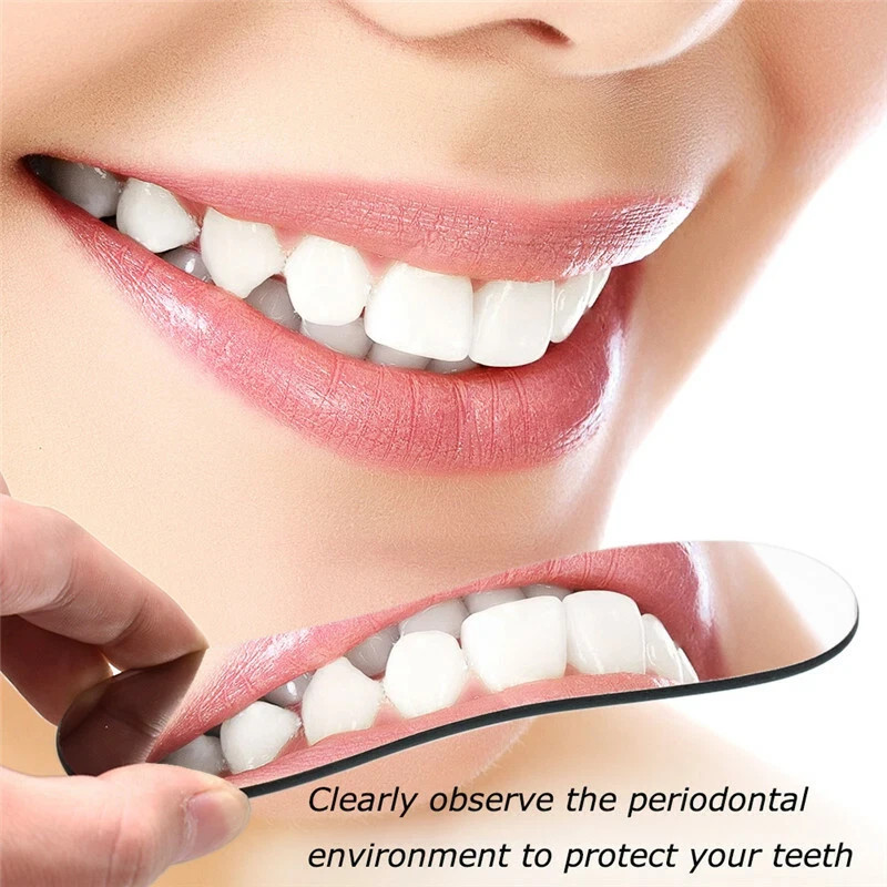 Dental Ortho Glass Photo Mouth Mirrors Intraoral Photographic 2 Side Reflector